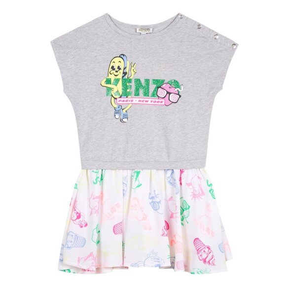 Kenzo T-shirt Dress with soft flared skirt / 10 US or 140 EU - Picture 1 of 8